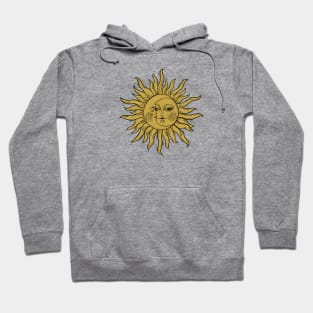 Sun and Moon Crescent Face Hoodie